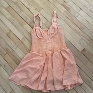 Free People peach jumpsuit